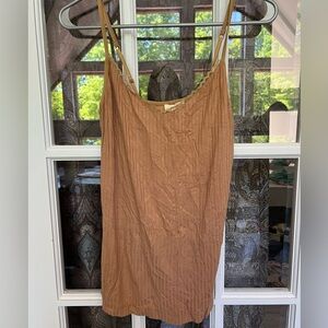 Gold/Bronze Ribbed Tank Top